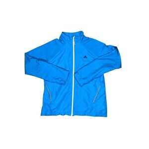 Adidas Blue Full Zip Windbreaker Jacket Men’s Large Athletic